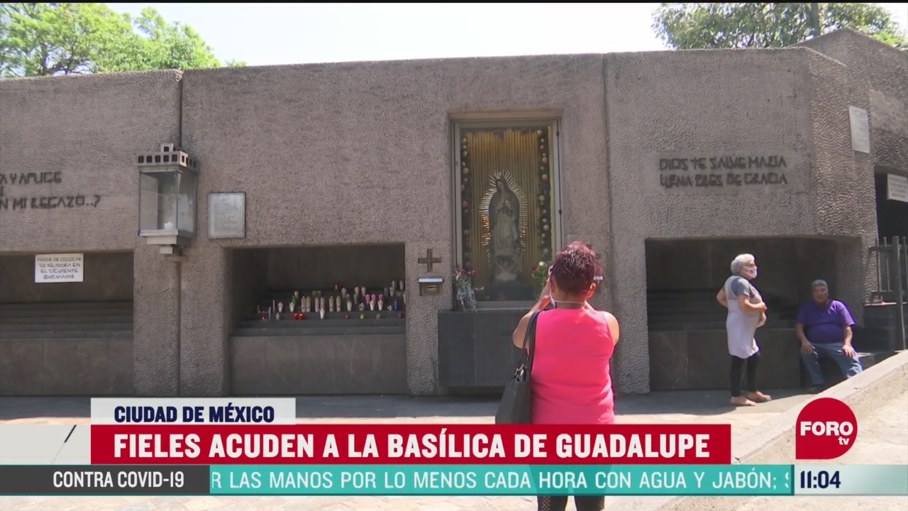 fieles acuden a la basilica de guadalupe pese a la pandemia del coronavirus