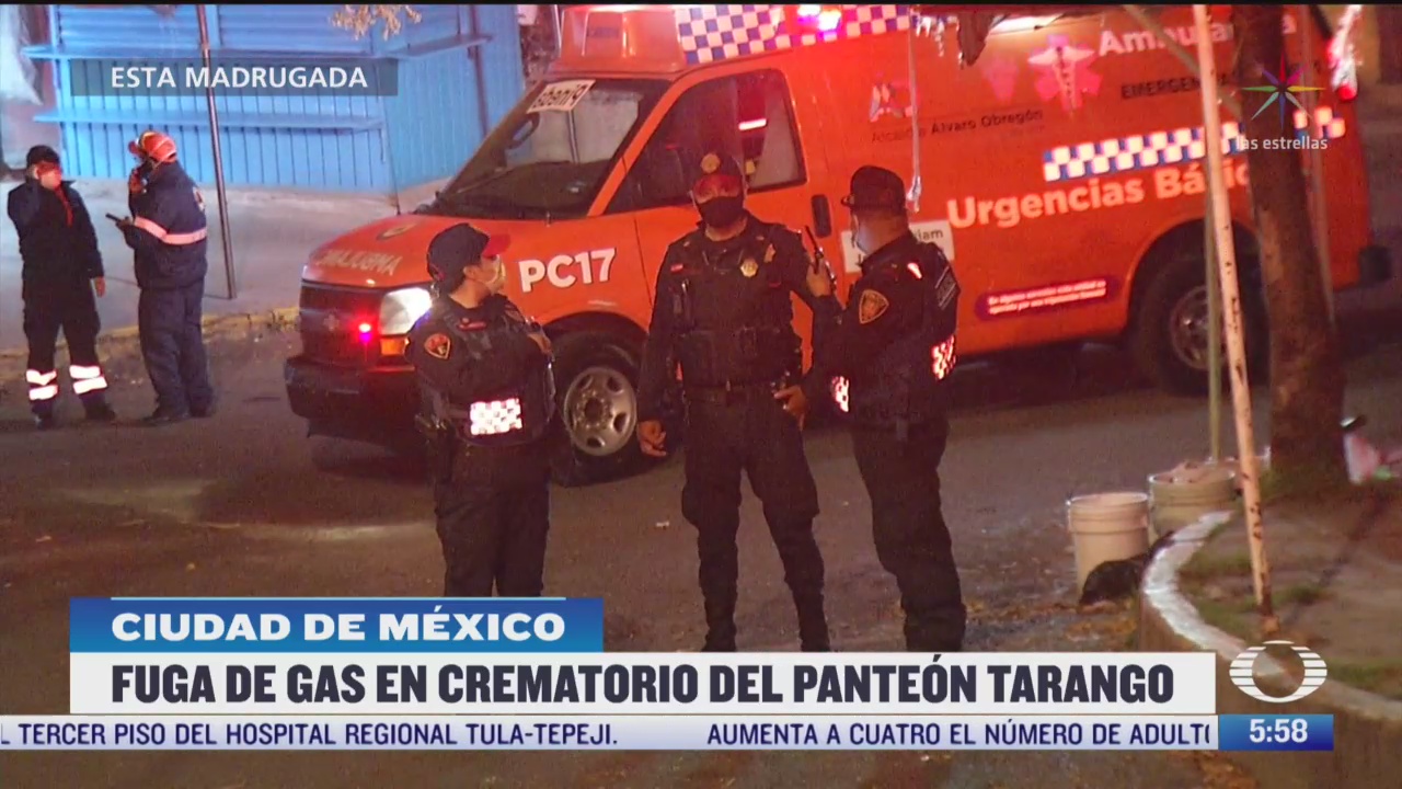 fuga de gas en cementerio del panteon tarango en la cdmx