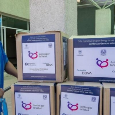 Fundación Mexicana para la Salud entrega insumos médicos a hospitales para enfrentar coronavirus