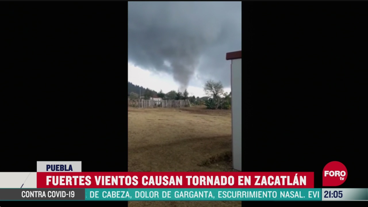 Foto: video graban tornado en zacatlan puebla 8 Mayo 2020
