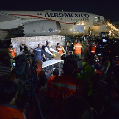 Llega a México el octavo avión con insumos médicos procedentes de China