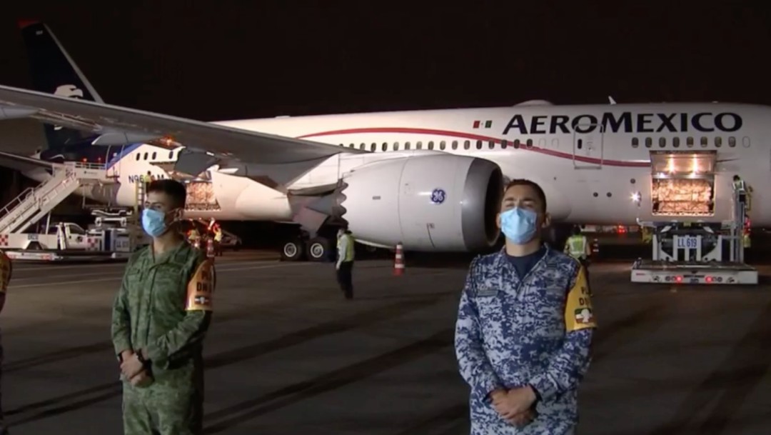 Llega a México onceavo avión con insumos médicos de China