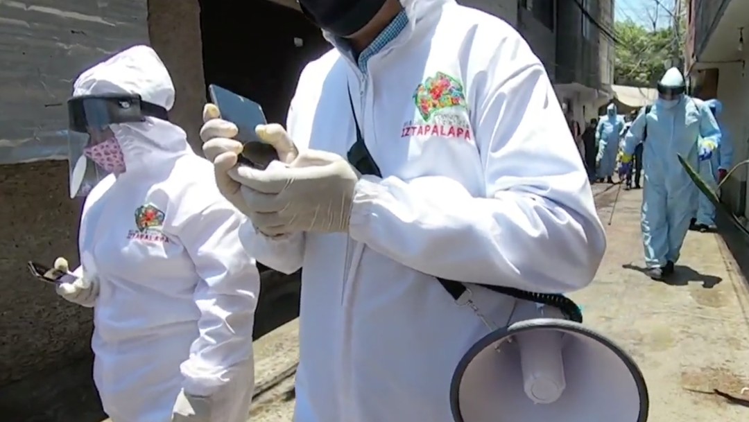 Iztapalapa sanitiza zonas de alto riesgo por coronavirus