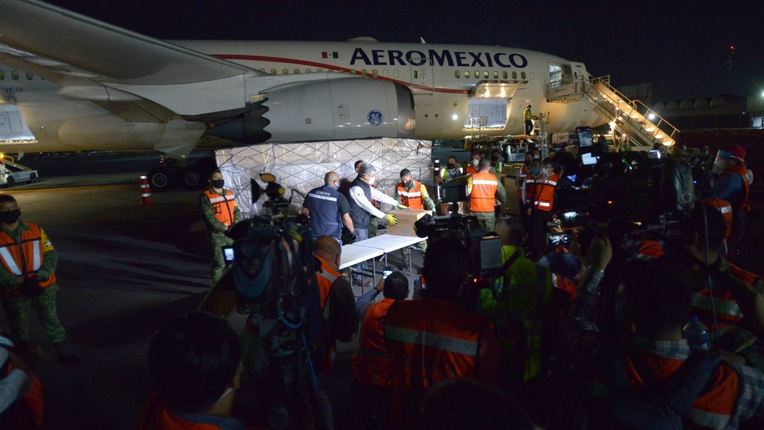 Un vuelo de Aeromexico trasladó insumos médicos chinos. Cuartoscuro