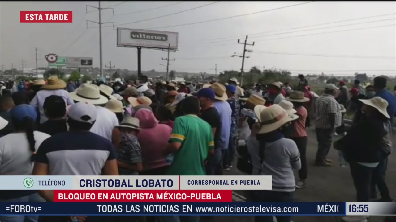 FOTO: manifestantes bloquean autopista mexico puebla