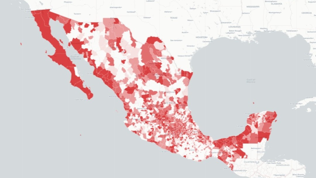 Mapa casos de Coronavirus en México. Ssa