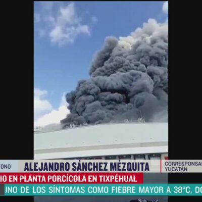 Se registra incendio en planta procesadora de carnes en Yucatán