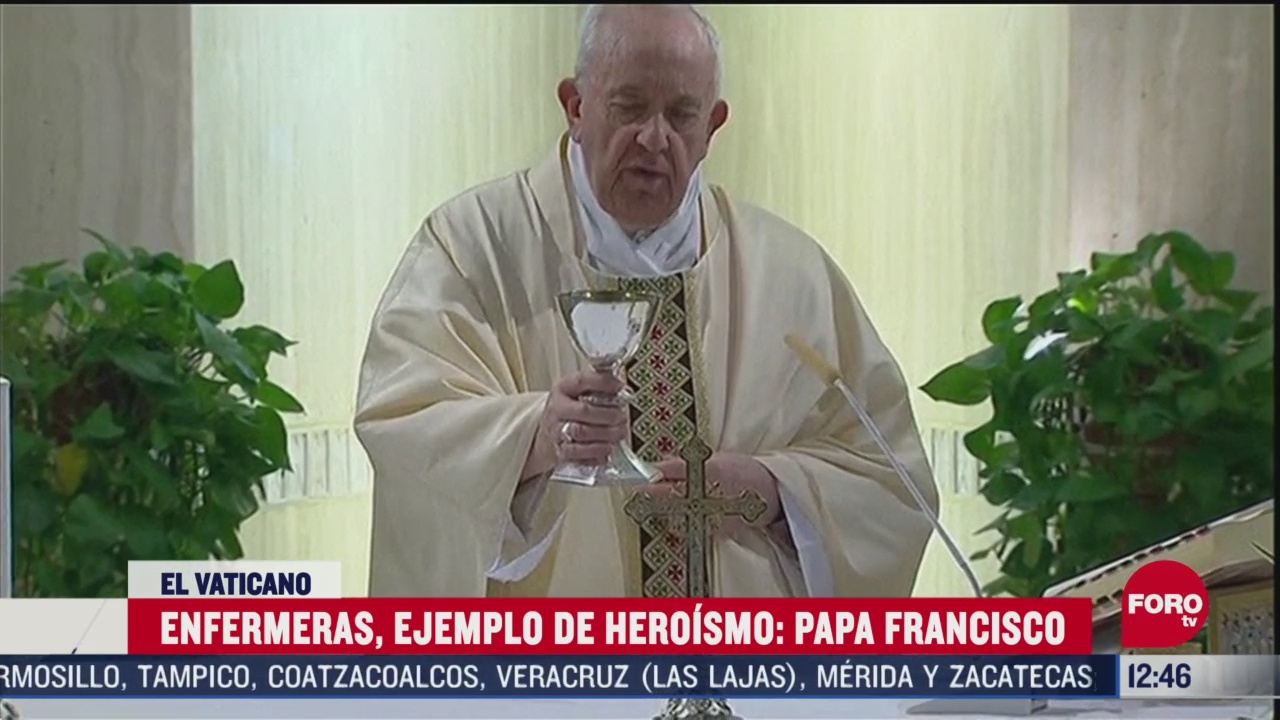 papa francisco agradece a enfermeras como ejemplo de heroismo