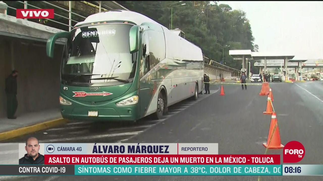 pasajero de autobus fallece durante un asalto en la mexico toluca