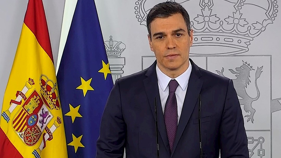 Pedro Sánchez, presidente del Gobierno de España, durante una rueda de prensa. (Foto: EFE)