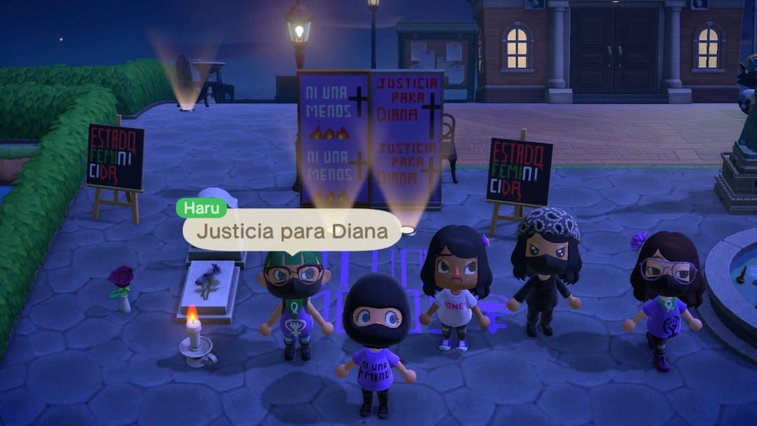 Protesta Feminicidios Animal Crossing Videojuego Mayo 2020