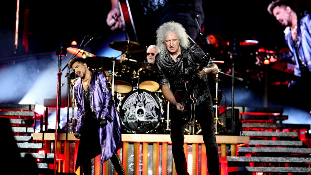 Adam Lambert se presenta junto a Roger Taylor y Brian May, de la agrupación Queen, en Sydney. (Foto: Getty Images)