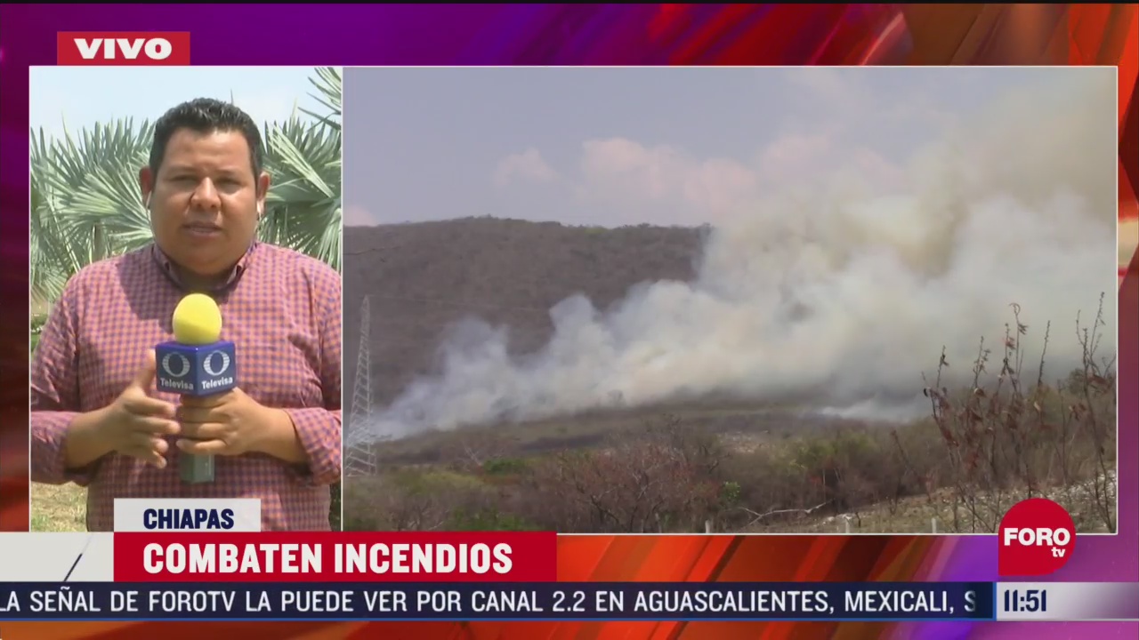 FOTO: 16 de mayo 2020, reportan 5 incendios forestales activos en chiapas