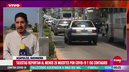 reportan al menos 20 taxistas muertos por coronavirus en acapulco