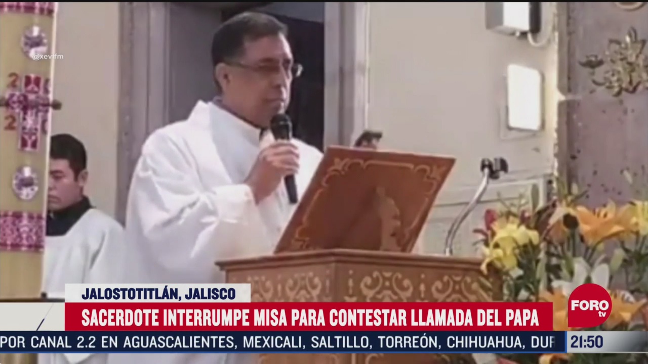 Video: Sacerdote mexicano recibe llamada del Papa Francisco