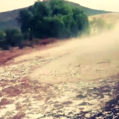 Fotos y video: Tromba con granizo azota Santa María del Río, SLP; deja inundaciones y daños