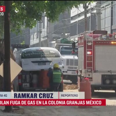 Se registra fuga de gas en la alcaldía Iztacalco