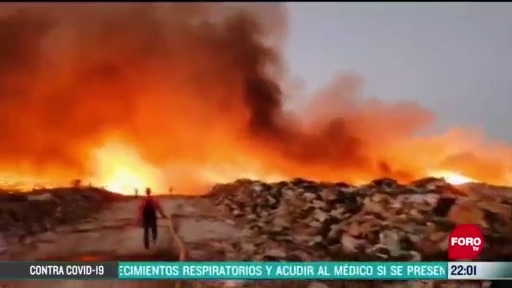 FOTO: 3 de mayo 2020, se registra incendio en tiradero abierto de chetumal