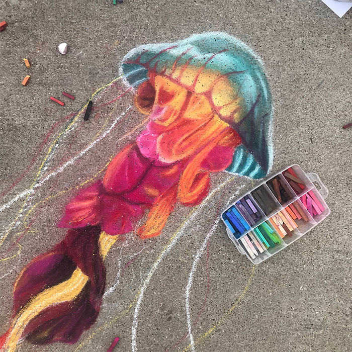 Madre e hija crean arte en 3D para sus vecinos en cuarentena