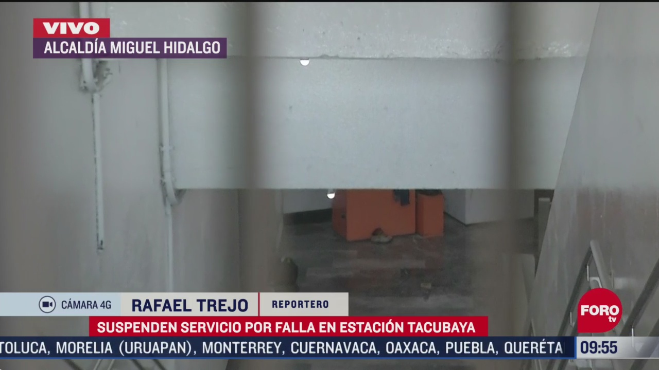 FOTO: 2 de mayo 2020, suspenden servicio en estacion del metro tacubaya por una falla