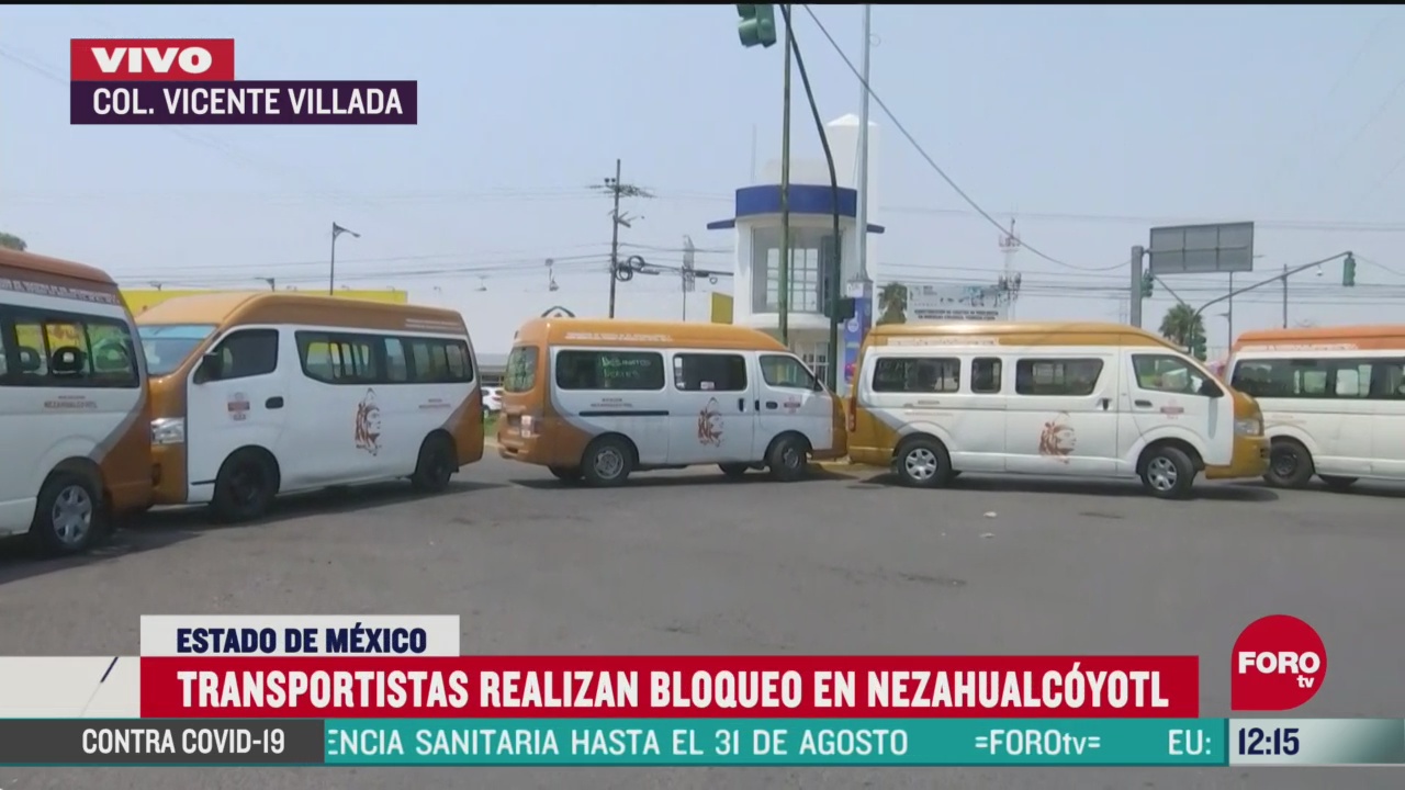 transportistas bloquean calles del estado de mexico