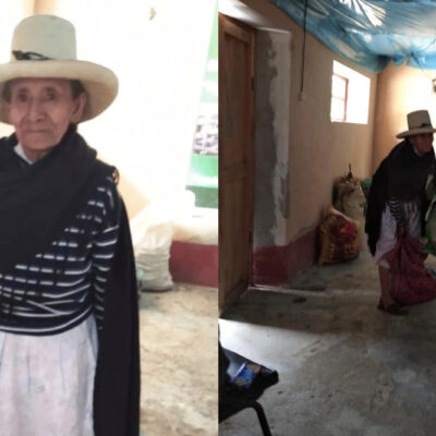 Abuelita campesina dona su cosecha para enfermos de COVID-19