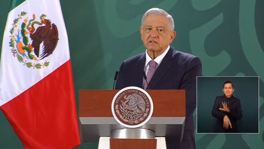 El presidente Andrés Manuel López Obrador durante su conferencia de prensa matutina desde Michoacán. (Foto: Redes sociales AMLO)