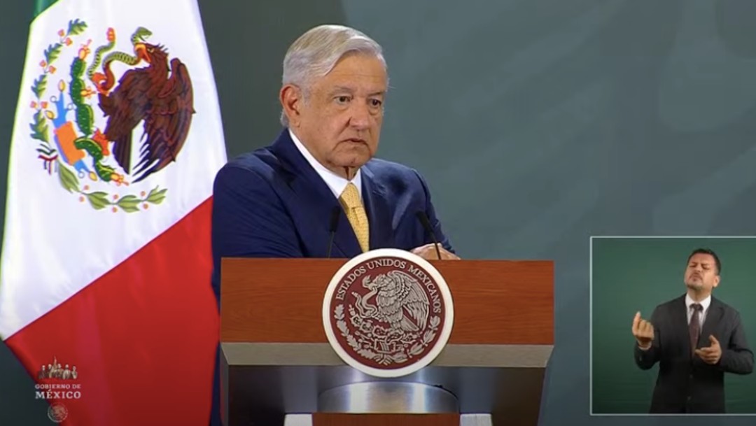 Andrés Manuel López Obrador, presidente de México, durante su conferencia matutina en Hidalgo. (Foto: YouTube Presidencia)
