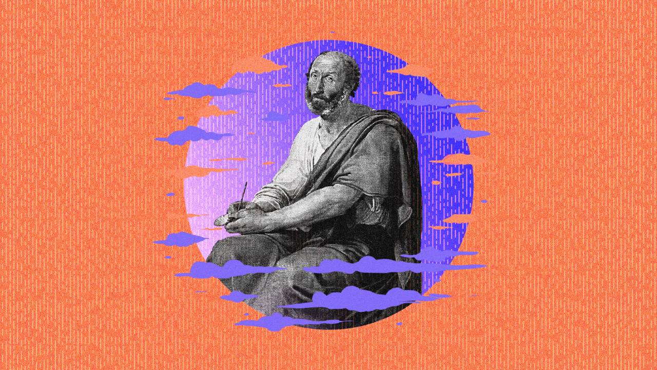 Aristóteles y la clave para encontrar la felicidad, ilustración