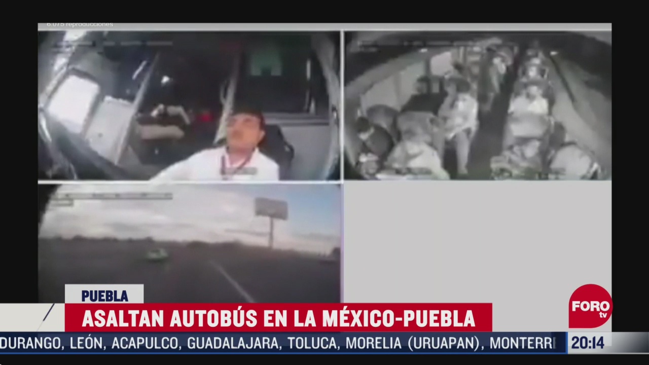 asaltan a pasajeros de autobus en la mexico puebla se llevan hasta el equipaje