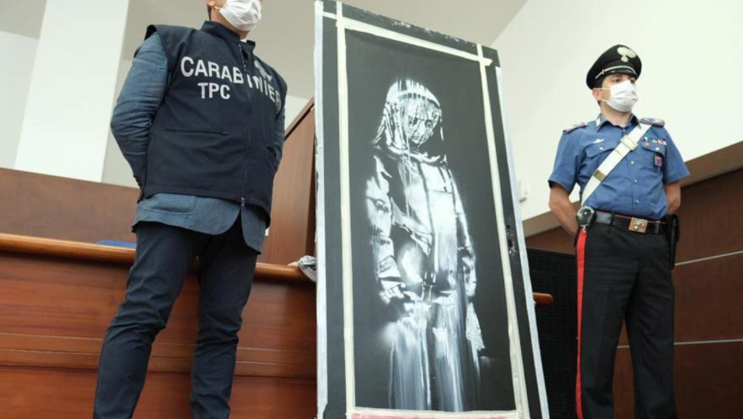 Seis detenidos por el robo del Banksy del Bataclan, en Francia