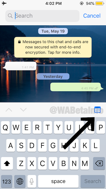 WhatsApp te dejará buscar mensajes por fecha