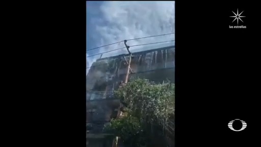 video desbordamiento alberca durante el sismo en la roma CDMX
