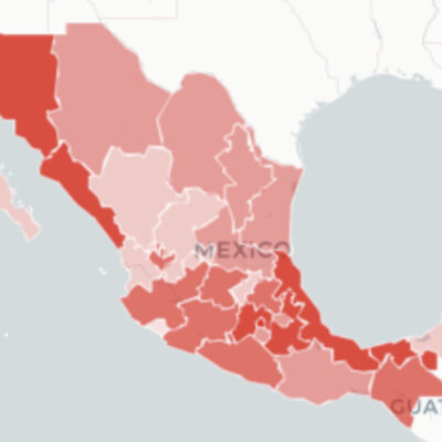 Mapa y casos de coronavirus en México del 6 de junio de 2020
