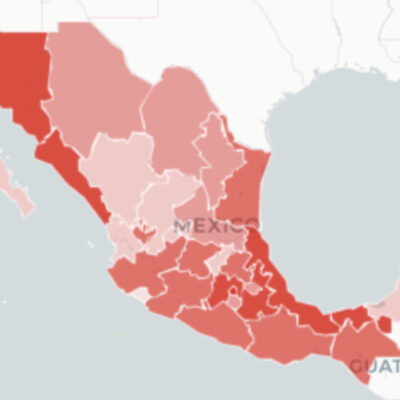 Mapa y casos de coronavirus en México del 7 de junio de 2020