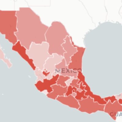 Mapa y casos de coronavirus en México del 14 de junio de 2020