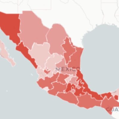 Mapa y casos de coronavirus en México del 20 de junio de 2020