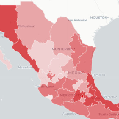 Mapa y casos de coronavirus en México del 21 de junio de 2020