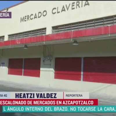 Cierre escalonado de mercados en Azcapotzalco, CDMX