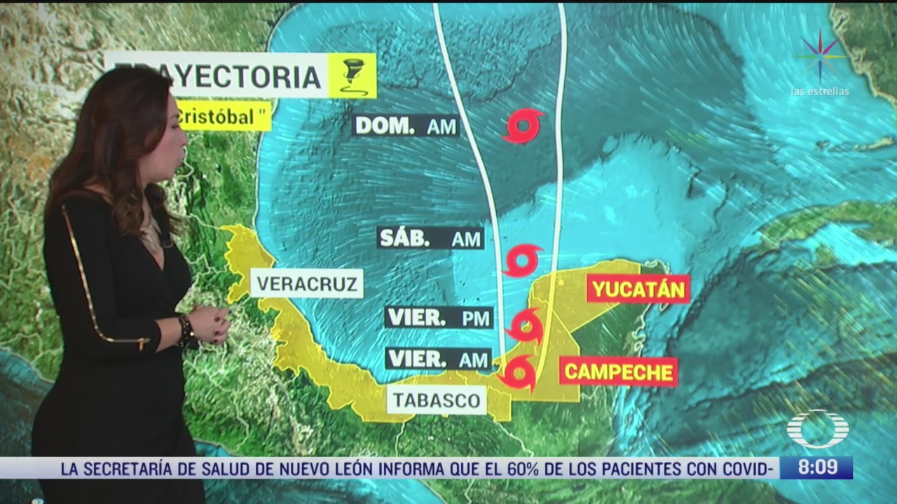 clima al aire depresion tropical cristobal provocara lluvias en sureste de mexico