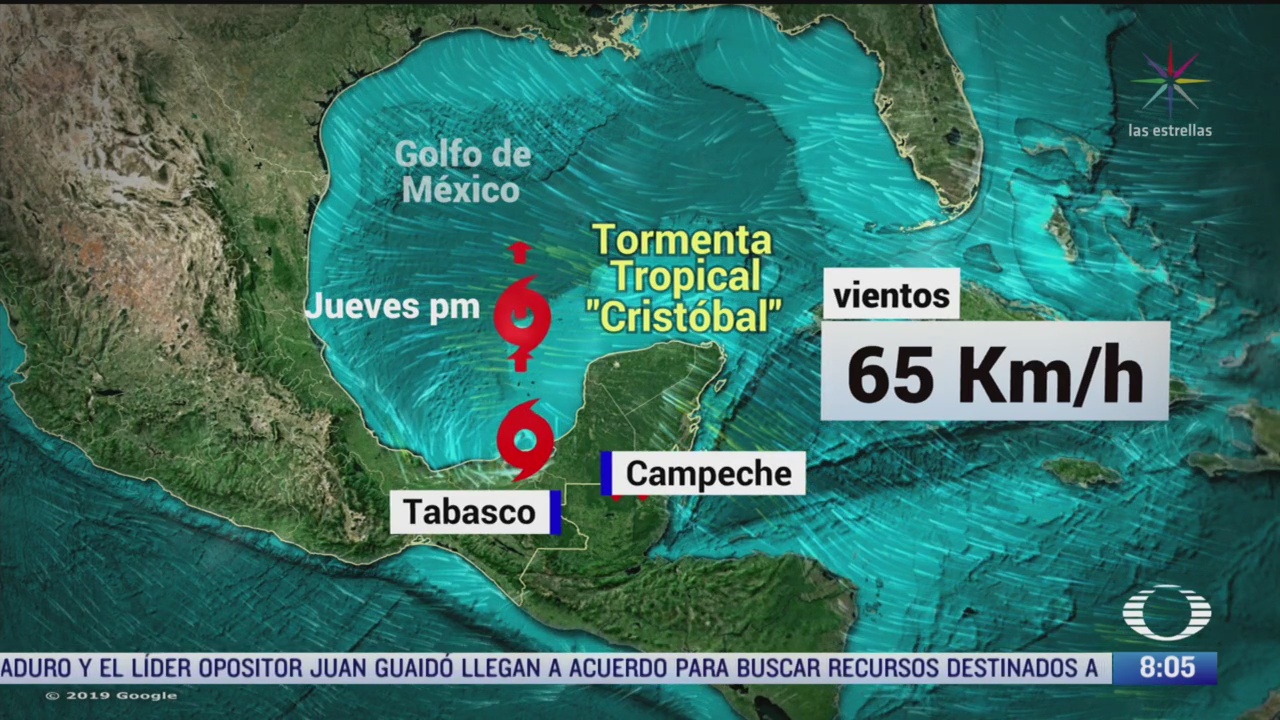 clima al aire tormenta tropical cristobal provocara lluvias en el sureste de mexico