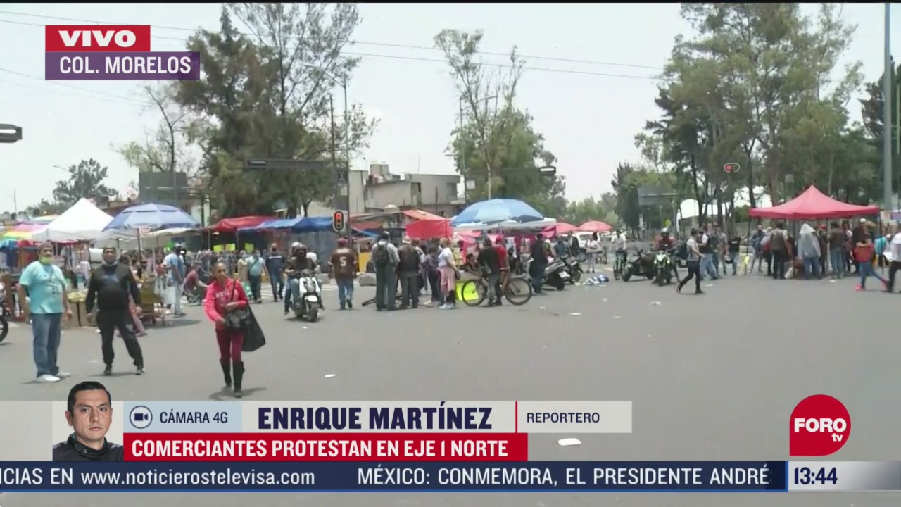 FOTO: comerciantes de tepito exigen se les permita trabajar en via publica