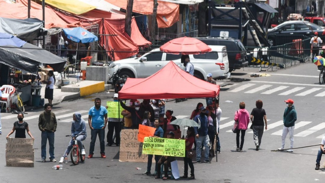 Con protestas y tianguis inició la Nueva Normalidad en CDMX