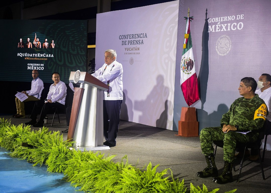 AMLO da segundo banderazo a obras del Tren Maya en Yucatán