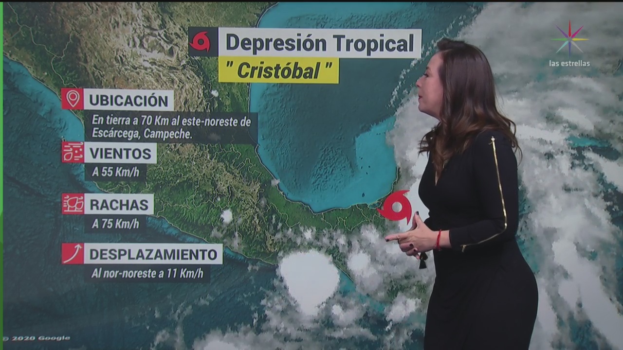 cristobal se degrada a depresion tropical se acerca a yucatan