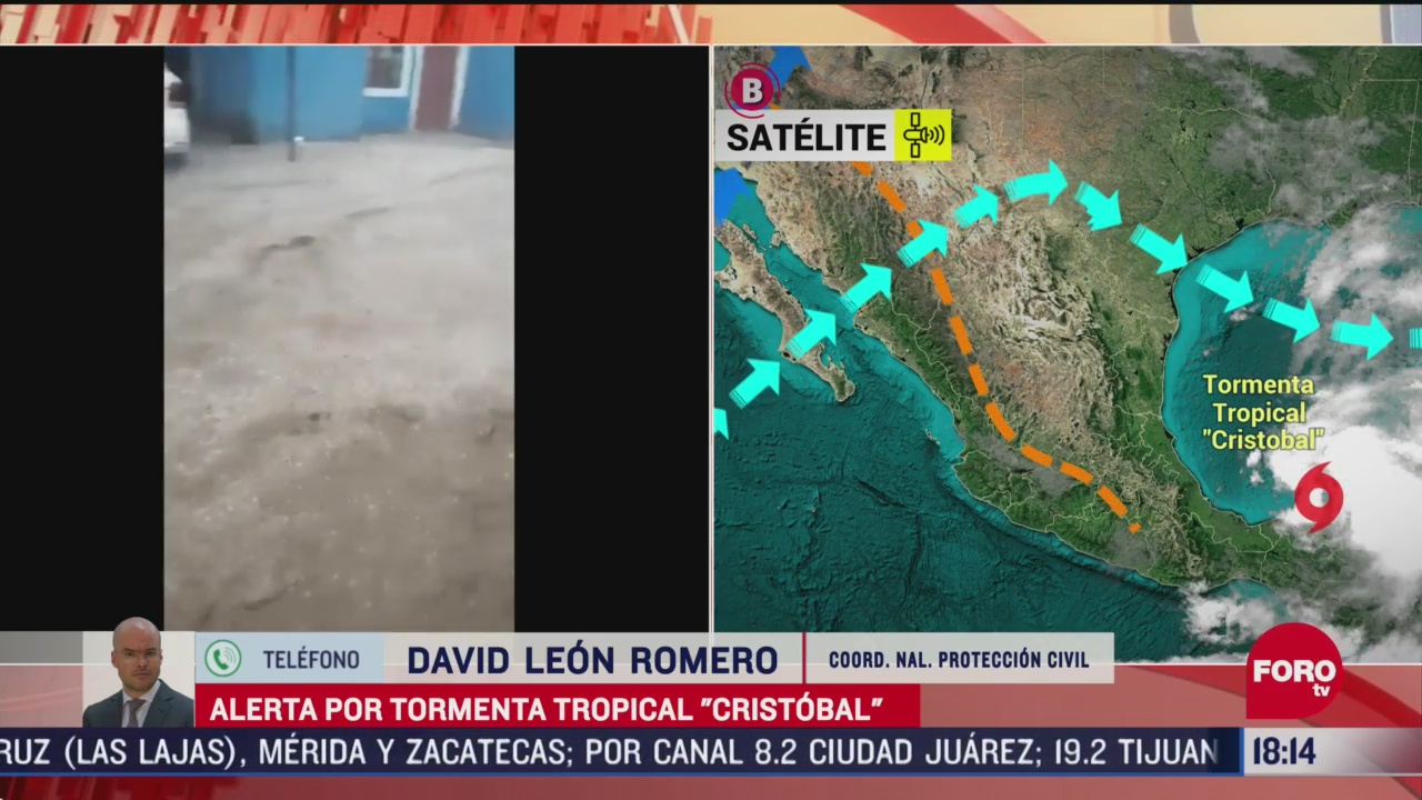 FOTO: cristobal seguira provocando lluvias en varios estados del pais
