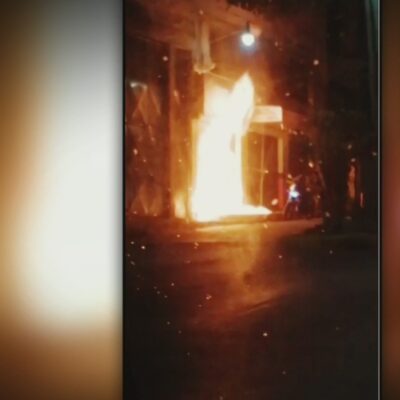 Extorsionadores  queman negocio en alcaldía Álvaro Obregón, en CDMX