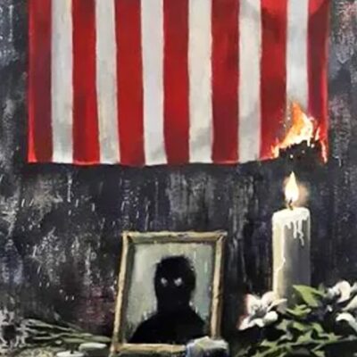 Banksy rinde homenaje a George Floyd con nueva obra artística