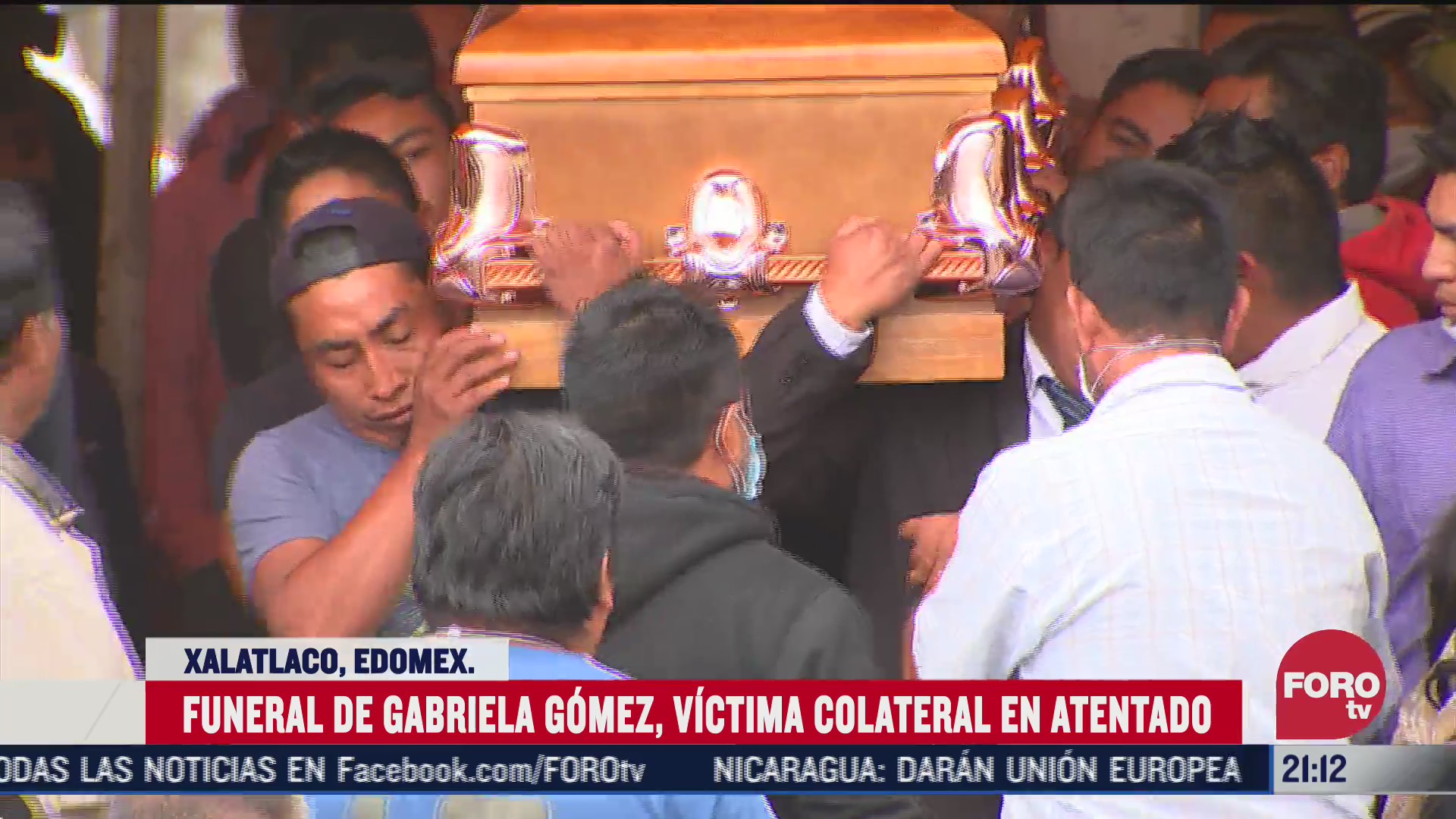 Funeral de Gabriela Gómez víctima de atentado contra Omar GarcíaHarfuch