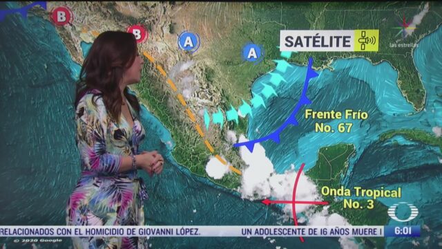 frente frio 67 provocara lluvias fuertes en el oriente de mexico